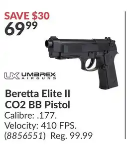 Princess Auto Beretta Elite II CO2 BB Pistol offer