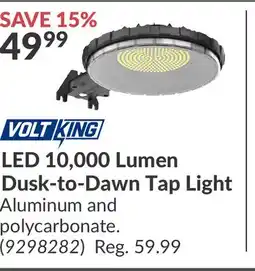 Princess Auto LED 10, 000 Lumen Dusk-to-Dawn Tap Light offer