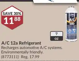Princess Auto A/C 12a Refrigerant Recharges offer