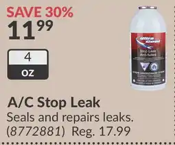 Princess Auto A/C Stop Leak offer