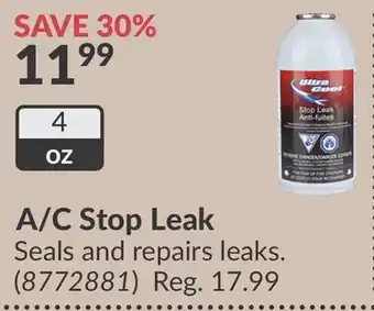 Princess Auto A/C Stop Leak offer