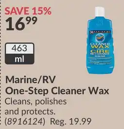 Princess Auto Marine/RV One-Step Cleaner Wax offer