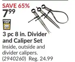 Princess Auto 3 pc 8 in. Divider and Caliper offer