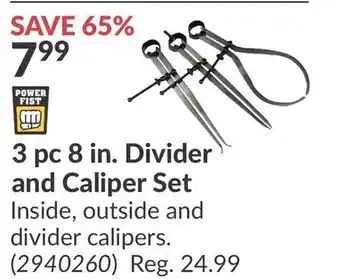 Princess Auto 3 pc 8 in. Divider and Caliper offer