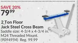 Princess Auto 2 Ton Floor Jack Steel Cross Beam offer