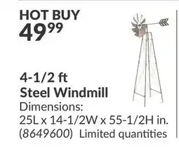 Princess Auto 4-1/2 ft Steel Windmill offer