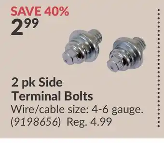 Princess Auto 2 pk Side Terminal Bolts offer