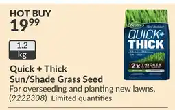 Princess Auto Quick + Thick Sun/Shade Grass Seed offer