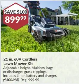 Princess Auto 21 in. 60V Cordless Lawn Mower Kit offer
