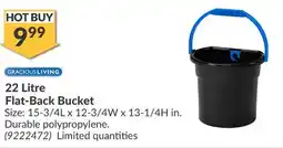 Princess Auto 22 Litre Flat-Back Bucket offer