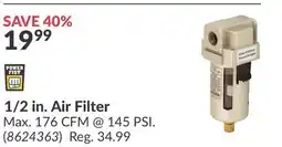 Princess Auto 1/2 in. Air Filter offer