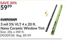 Princess Auto 3 mil 5% VLT 4 x 20 ft. Nano Ceramic Window Tint offer