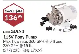 Princess Auto 115V Pony Pump offer