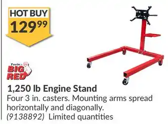 Princess Auto 1,250 lb Engine Stand offer