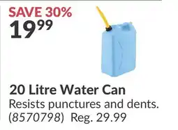 Princess Auto 20 Litre Water offer