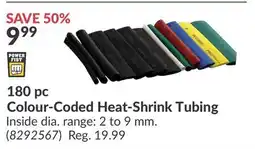Princess Auto 180 pc Colour - Coded Heat - Shrink Tubing offer
