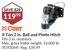 Princess Auto 8 Ton 2 in. Ball and Pintle Hitch offer