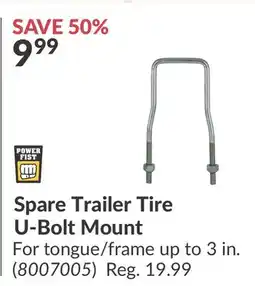 Princess Auto Spare Trailer Tire U-Bolt Mount offer