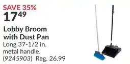 Princess Auto Lobby Broom with Dust Pan Long offer
