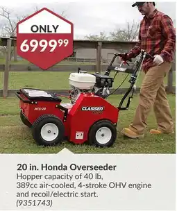 Princess Auto 20 in. Honda Overseeder offer