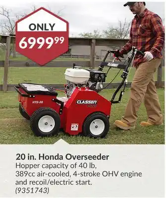 Princess Auto 20 in. Honda Overseeder offer