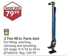 Princess Auto 2 Ton 48 in. Farm Jack offer