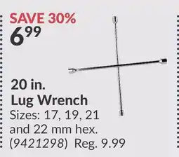 Princess Auto 20 in. Lug Wrench offer