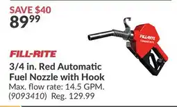 Princess Auto 3/4 in. Red Automatic Fuel Nozzle with Hook offer