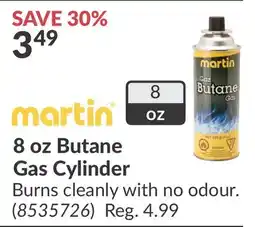 Princess Auto 8 oz Butane Gas Cylinder offer