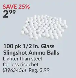 Princess Auto 100 pk 1/2 in. Glass Slingshot Ammo Balls offer