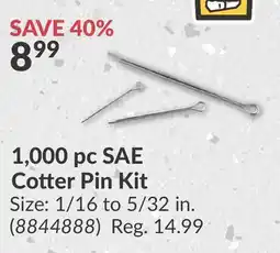 Princess Auto 1,000 pc SAE Cotter Pin Kit offer