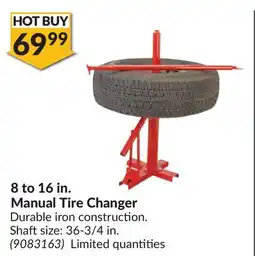 Princess Auto 8 to 16 in. Manual Tire Changer offer