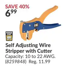 Princess Auto Self Adjusting Wire Stripper with Cutter offer