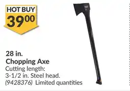 Princess Auto 28 in. Chopping Axe offer