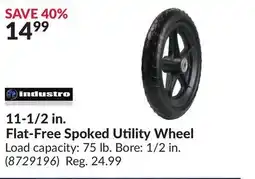 Princess Auto 11-1/2 in. Flat-Free Spoked Utility Wheel offer