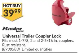 Princess Auto Universal Trailer Coupler Lock offer