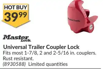 Princess Auto Universal Trailer Coupler Lock offer