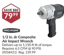 Princess Auto 1/2 in. dr Composite Air Impact Wrench offer