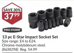 Princess Auto 13 pc E-Star Impact Socket Set offer