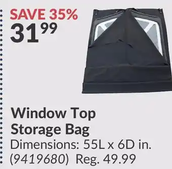 Princess Auto Window Top Storage Bag offer