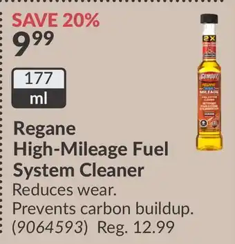 Princess Auto Regane High-Mileage Fuel System Cleaner offer