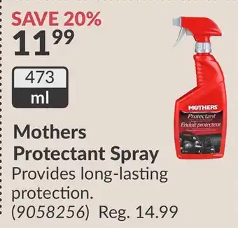 Princess Auto Mothers Protectant Spray offer