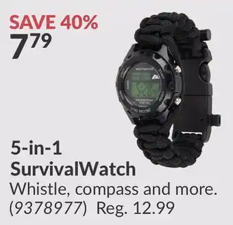 Princess Auto 5-in-1 SurvivalWatch offer