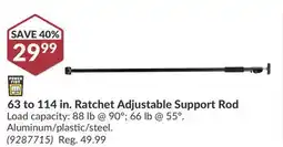 Princess Auto Ratchet Adjustable Support Rod offer