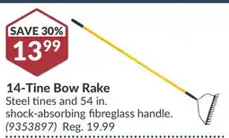 Princess Auto 14-Tine Bow Rake offer