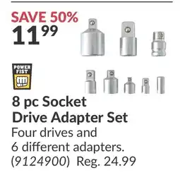 Princess Auto 8 pc Socket Drive Adapter Set offer