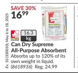 Princess Auto Can Dry Supreme All-Purpose Absorbent offer