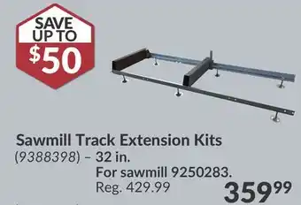 Princess Auto Sawmill Track Extension Kits offer