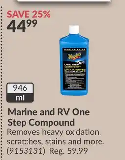 Princess Auto Marine and RV One Step Compound offer