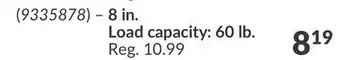 Princess Auto 8 in. Load capacity: 60 lb offer